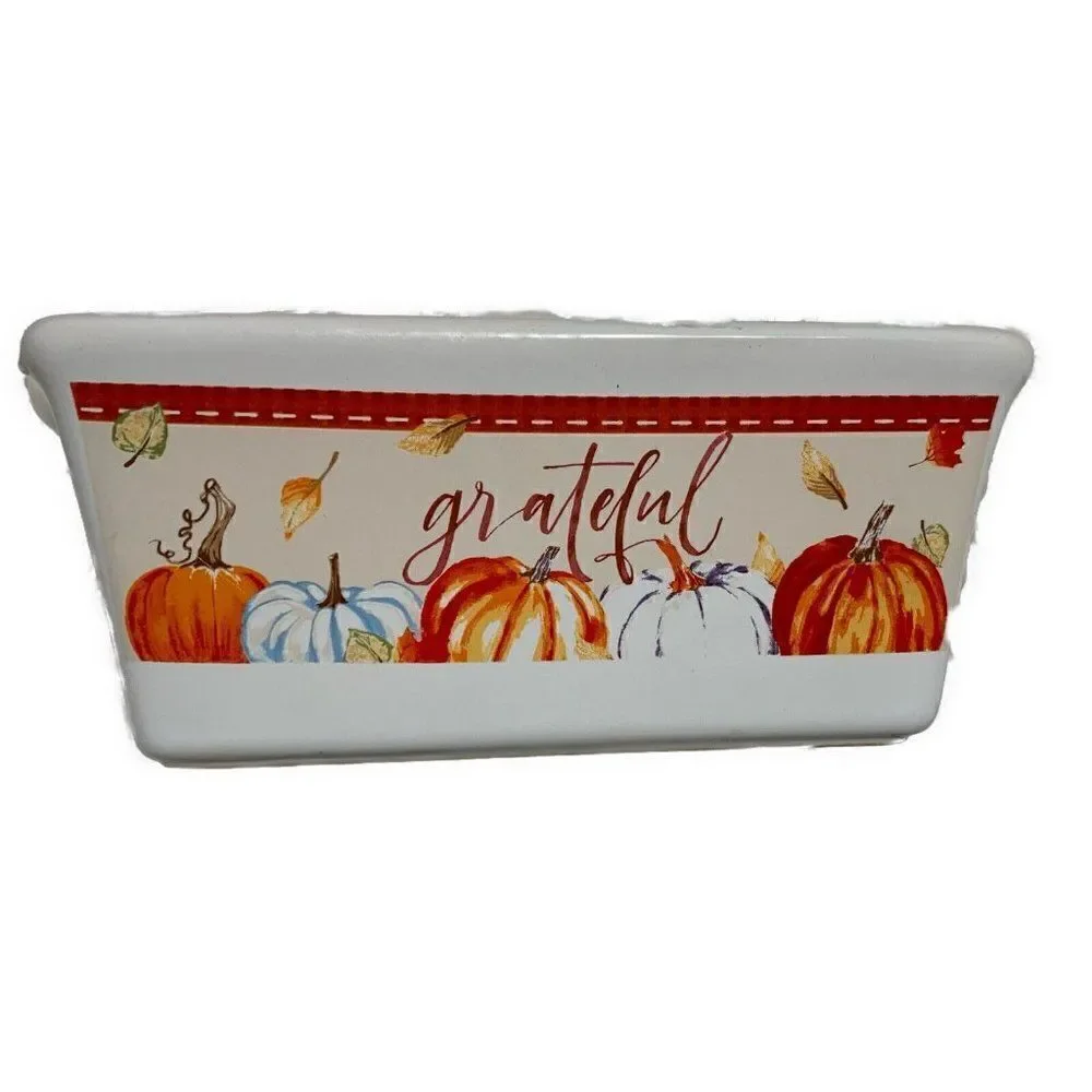 Royal Norfolk Ceramic Pumpkin Halloween Thanksgiving Harvest Mini Loaf Baking